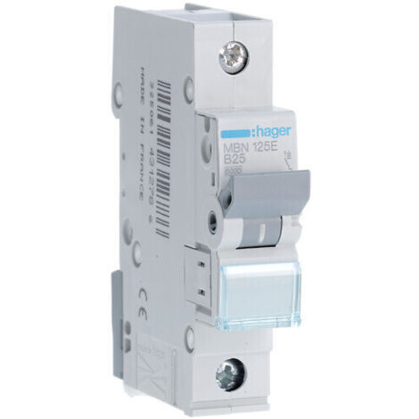 Interruttore automatico, 6 kA, caratteristica B, 1 polo, 25 A