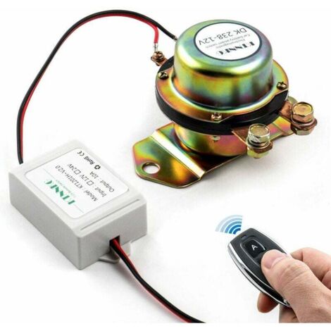 Interruttore automatico batteria per auto, isolatore interruttore batteria 12V con telecomando elettromagnetico per auto