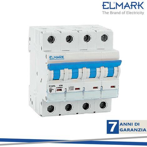 INTERRUTTORE AUTOMATICO C104L 4P 10KA C50A CURVA C
