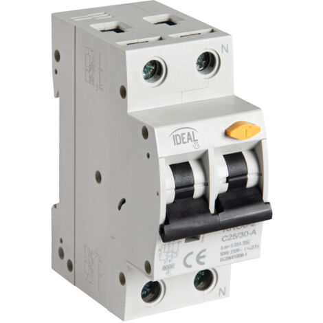 Interruttore automatico con dispositivo di sovracorrente KRO6 2P C25 30mA A Ideale