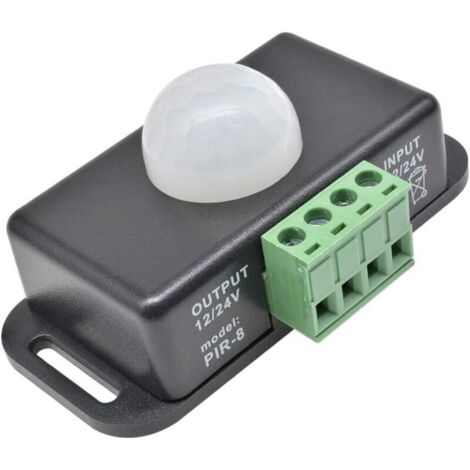 Interruttore automatico con sensore di movimento regolabile da 12 V CC 8 A per armadi, soggiorno, scale, garage e strisce LED.