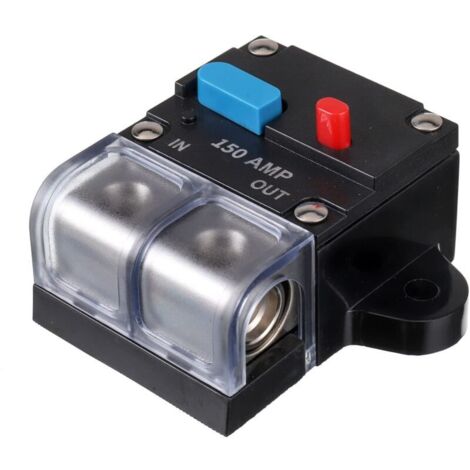 Interruttore automatico da 150 A, interruttore automatico ripristinabile, interruttore automatico autoripristinante, pulsante di ripristino manuale per la protezione di autoradio e amplificatori.
