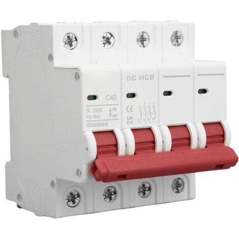 Interruttore automatico DC 4P ad arco di estinzione rapido con disaccoppiamento miniaturizzato per sistema solare fotovoltaico DZ47s 63Z 1000V