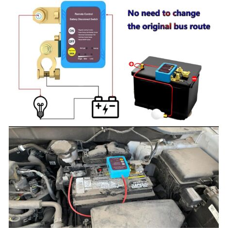Interruttore automatico della batteria con telecomando wireless 12V 240A per auto, camper, quad, camion, barca