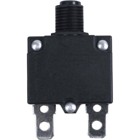Interruttore automatico di protezione termica da sovraccarico nero AC 125/250V 10A