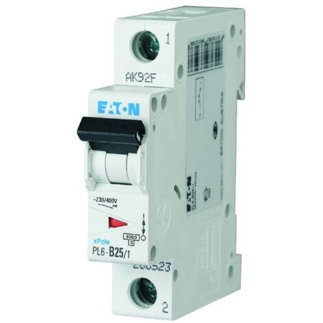 Interruttore automatico di sovracorrente 6kA PL6-C25/1