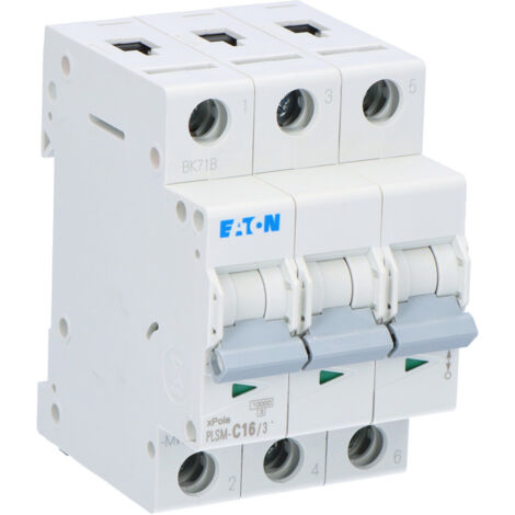 Interruttore automatico di sovracorrente a 3 poli PLSM-C16/3-MW
