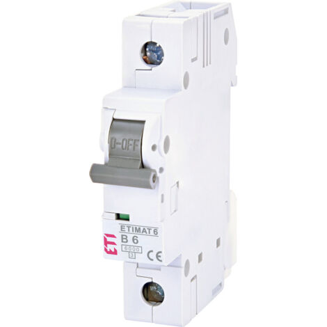 Interruttore automatico di sovracorrente ETIMAT 6 1p B6