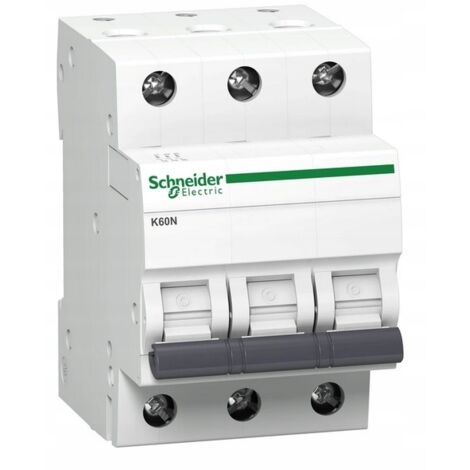 Interruttore automatico di sovracorrente K60N C 50A 3P 3M 6KA ACTI 9 A9K02350