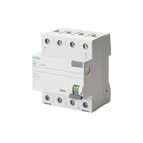 Interruttore Automatico Differenziale, 4 poli, tipo A, super resistente, In: 40 A, 30 mA, Un AC: 400 V