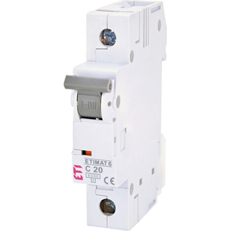 Interruttore automatico ETIMAT 6 1p C20