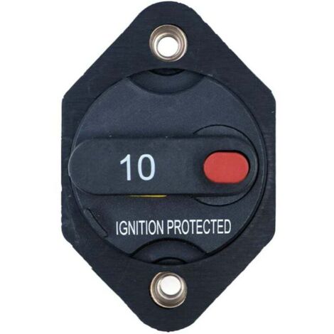Interruttore automatico fusibile inverter con pulsante di ripristino manuale per auto camion camper rimorchio marino impermeabile 12V-32V - 10A