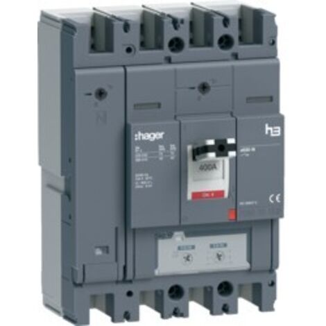 Interruttore Automatico H3 X630 Tm 4P 400A 40Ka N Reg ( HAGER cod. HNJ401DR )