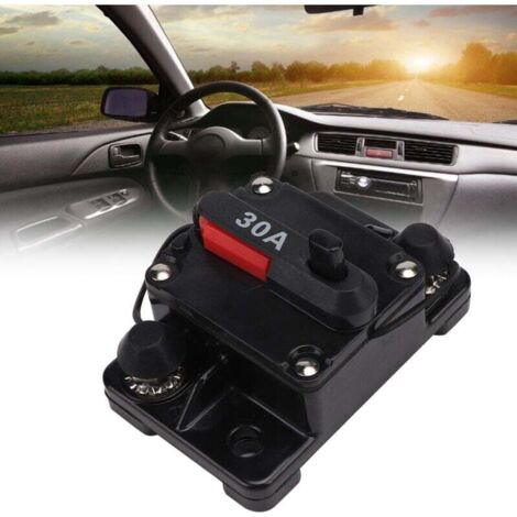 Interruttore automatico in linea ripristinabile da 12 V 30 A/40 A/60 A, fusibile autoripristinante per autoradio (30 A)