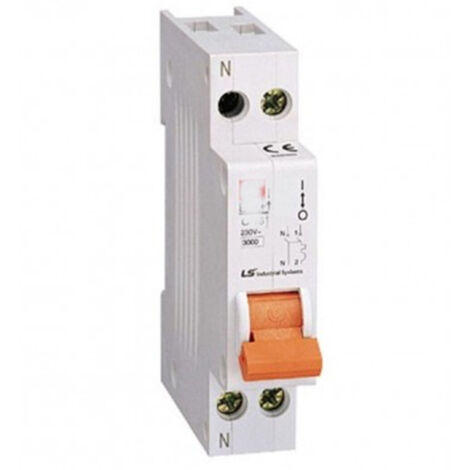 Interruttore Automatico Magnetotermico 1 Modulo Din 16a 1p+n Per Quadro Elettric
