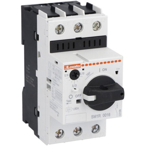 Interruttore automatico per motori con manopola, 4 kW a 400 V CA, 6,3-10 A, 100 kA, SM1R1000