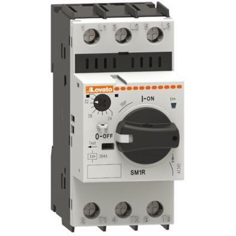 Interruttore automatico per motori con manopola, 5,5 kW a 400 V CA, 9-14 A, 100 kA, SM1R1400