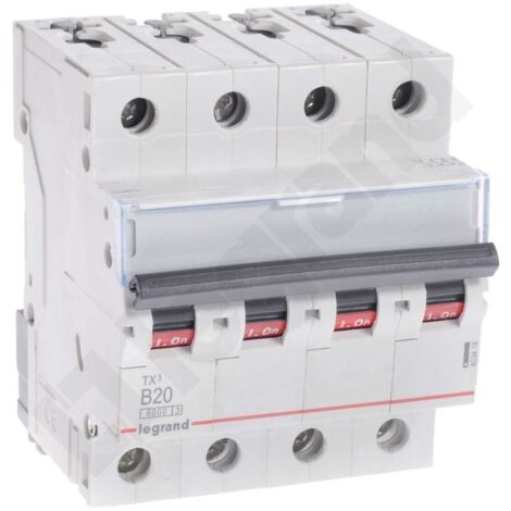 Interruttore automatico S 304 4P B 20A 6000A TX3