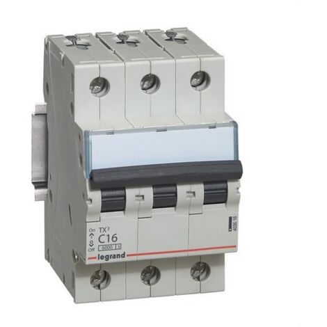 Interruttore automatico TX3 6kA-C 3P 16A