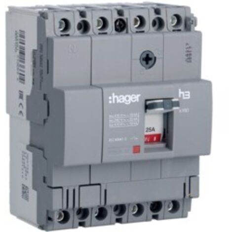 Interruttore Automatico X160 4P 18Ka 125A Sganc Tm ( Hager Cod. Hda126L )