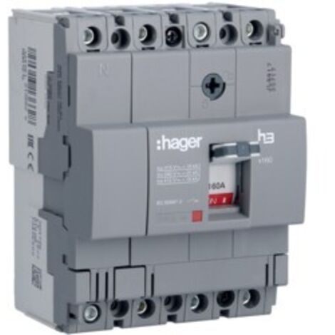 Interruttore Automatico X160 4P 18Ka 160A Sganc Tm ( HAGER cod. HDA161L )