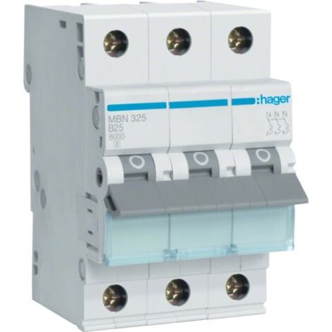 INTERRUTTORE B25 A 3 P LES HAGER MBN325