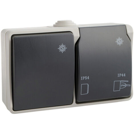 Interruttore + Base Stagna Fissa Solera T/TL 16A 250V IP44 (Termoretraibile)