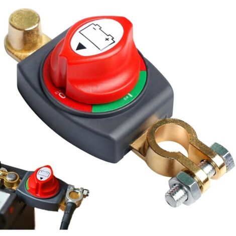 Interruttore batteria 12V - Interruttore batteria principale - Per barca, moto, yacht, auto, autobus, camper, UTV