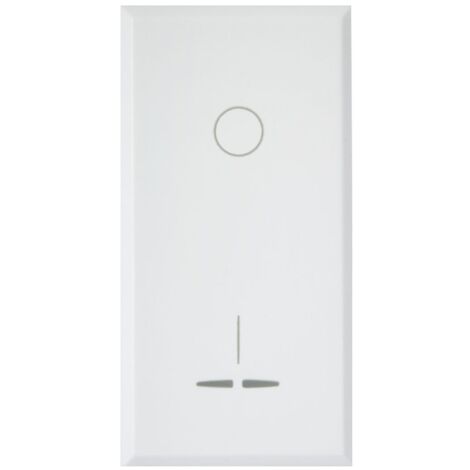 Interruttore bipolare 16A illuminabile S44 Bianco Ave Whitek 446010