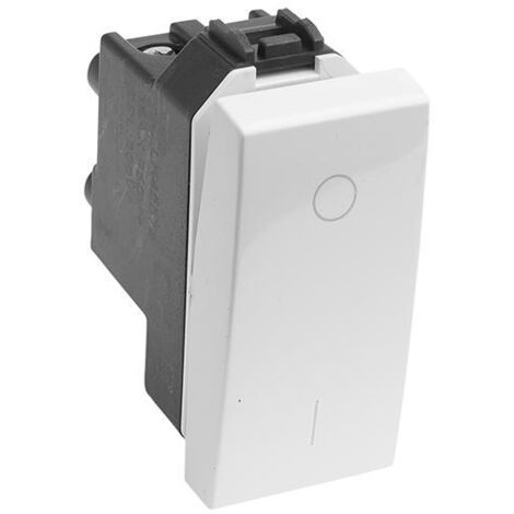 INTERRUTTORE BIPOLARE 16AX """DELIGHT""" BIANCO MAURER - CF. BUSTA