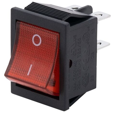 INTERRUTTORE BIPOLARE ILLUMINATO - VT-206-1201