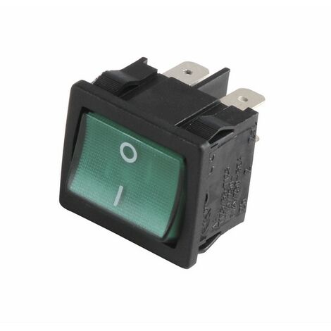Interruttore bipolare luminoso verde