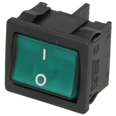 Interruttore bipolare luminoso verde
