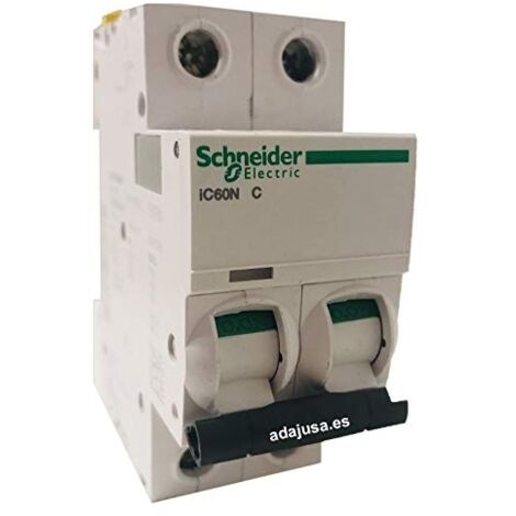Interruttore bipolare modulare Schneider Acti9 iC60N 10A curva C