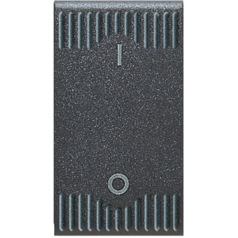 Interruttore Bipolare Noir S45 Colore Nero 2P 16AX Finitura Opaca 1M AVE 45310