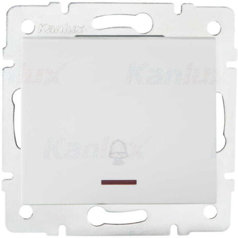 Interruttore campanello LED LOGI bianco Kanlux 25075