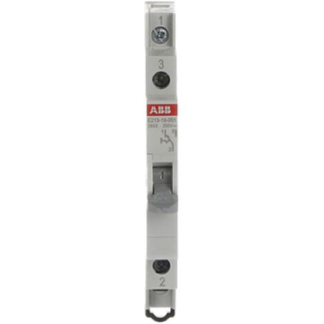 Interruttore commutatore modulare 16a 250v ac 1 polo colore grigio abb e213-16-001 m093869