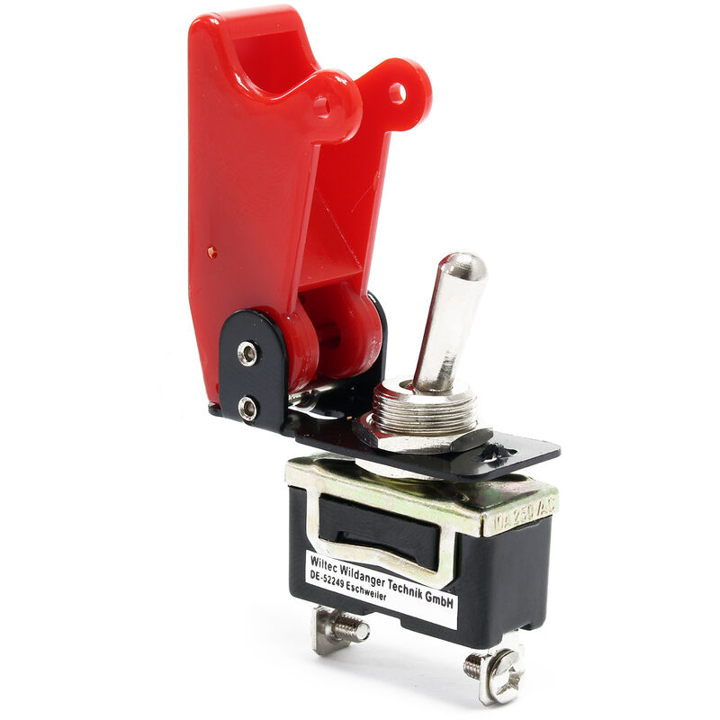 Interruttore a leva Kill Switch per 12 v 35 a Con tappo rosso on-off Arresto di emergenza - Wiltec