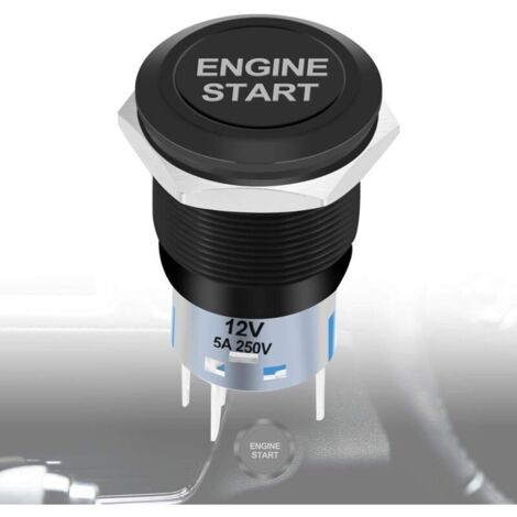 Interruttore di avviamento del motore, interruttore a pulsante per motore auto 12V, interruttore di avviamento dell'accensione