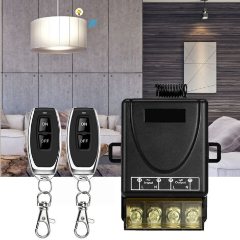 Interruttore di controllo remoto wireless ad alta potenza da 433 MHz, AC 220 V/240 V/110 V 30 A RF per luci, pompe dell'acqua, elettrodomestici, irrigazione agricola, OUYLAF