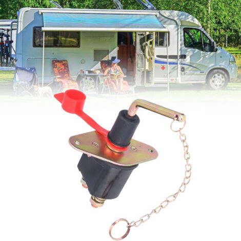Interruttore di disconnessione batteria universale Power Kill in metallo da 300 A 1224 V per auto, camper, yacht e camion.