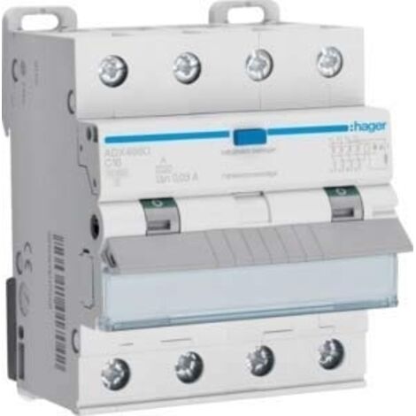 INTERRUTTORE DI DISPERSIONE A TERRA C16 0,03A ADX466D HAGER