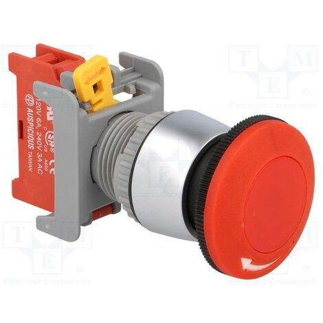 Interruttore/pulsante antivandalo Rosso 230vac V22-21r-230r-s