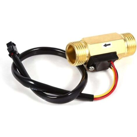 Interruttore di flusso dell'acqua - 1 pezzo nuovo G1/2 pollice rame effetto Hall sensore di flusso dell'acqua liquida misuratore di portata 1-30 l/min, alta qualità
