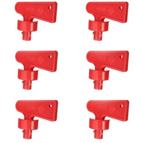 Interruttore di isolamento batteria, chiave di disconnessione batteria rossa 12V/24V, interruttore universale per auto (2)