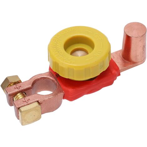 Interruttore di scollegamento della batteria, sezionatore principale con interruzione positiva per auto, camper, quad, 6 V, 12 V, 24 V.