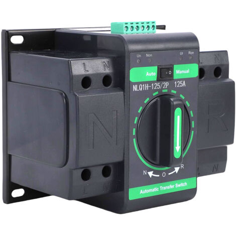 Interruttore di trasferimento, selettori automatici di doppia alimentazione AC230V 125A 2P per sistema di alimentazione di backup solare industriale