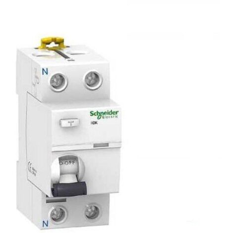 Interruttore differenziale 2P 25A 30mA AC RESIDENZIALE Schneider A9R60225