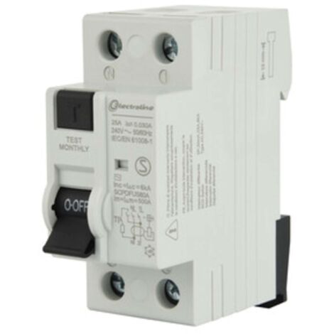 INTERRUTTORE DIFFERENZIALE 30MA 25A 6KA TIPO AC