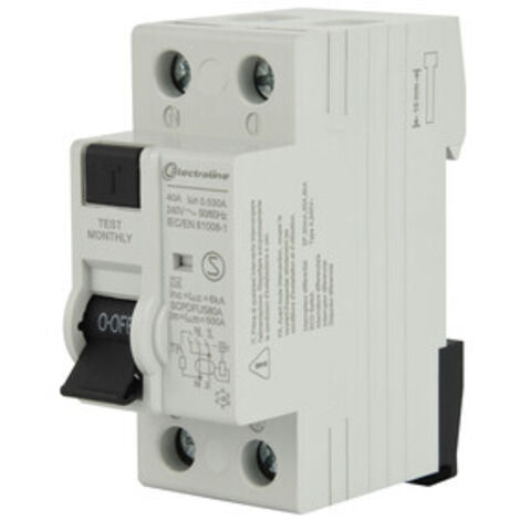 INTERRUTTORE DIFFERENZIALE 30MA 40A 6KA TIPO A 2 PZ
